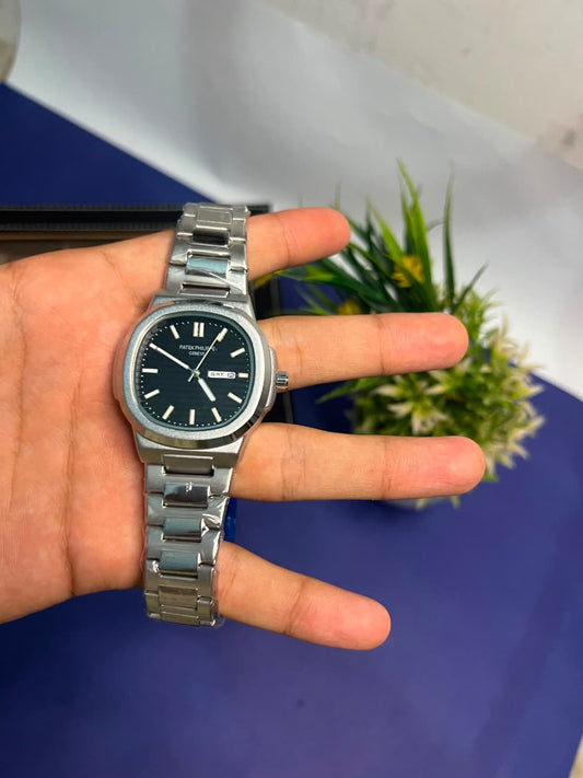 Patek Philippe Stainless Steel Silver Men's Watch