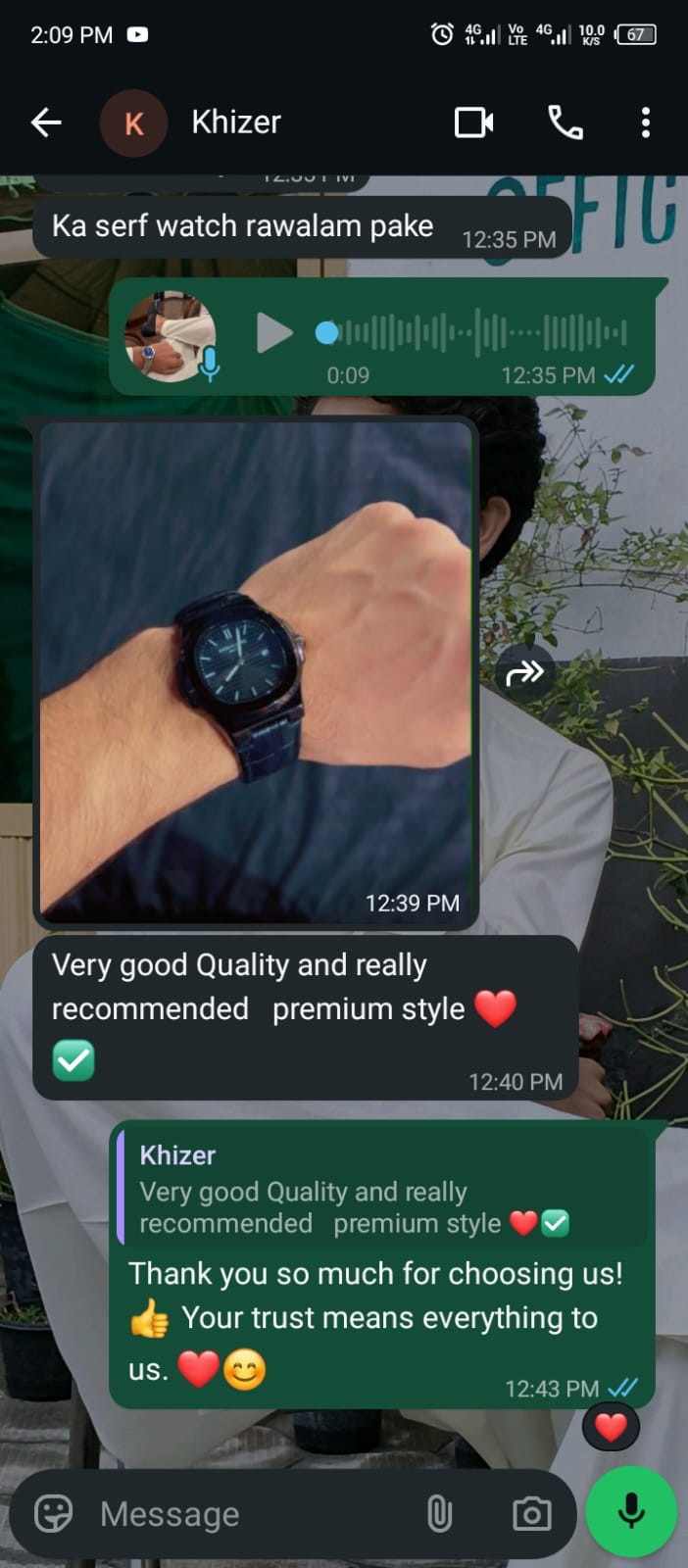 Customer review